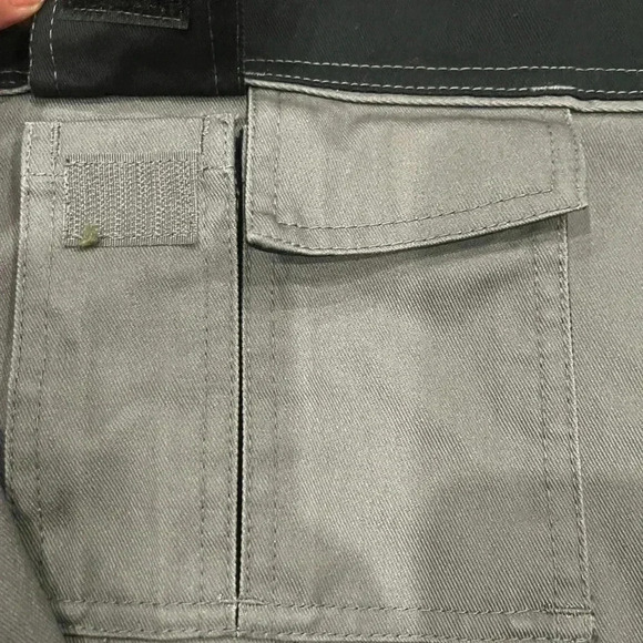 [L] Vtg Dickies Light Canvas Two Tone Workwear Industry Jacket trucker Barn Coat - Picture 11 of 14